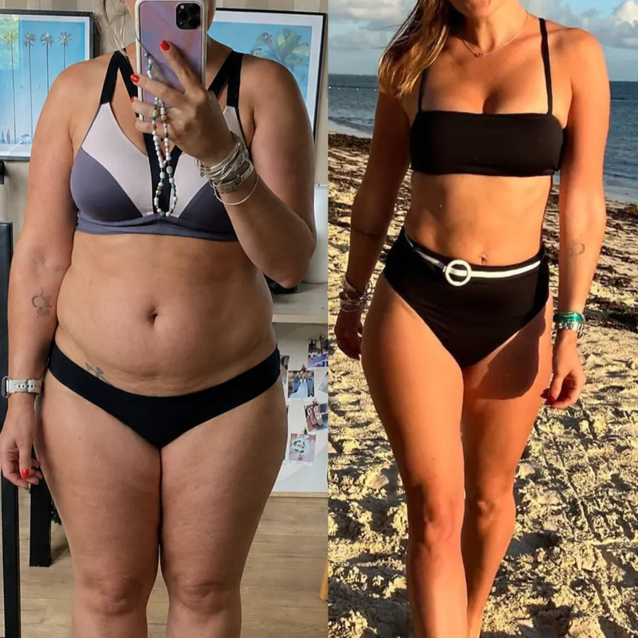 Resultado 01: transformação física antes e depois