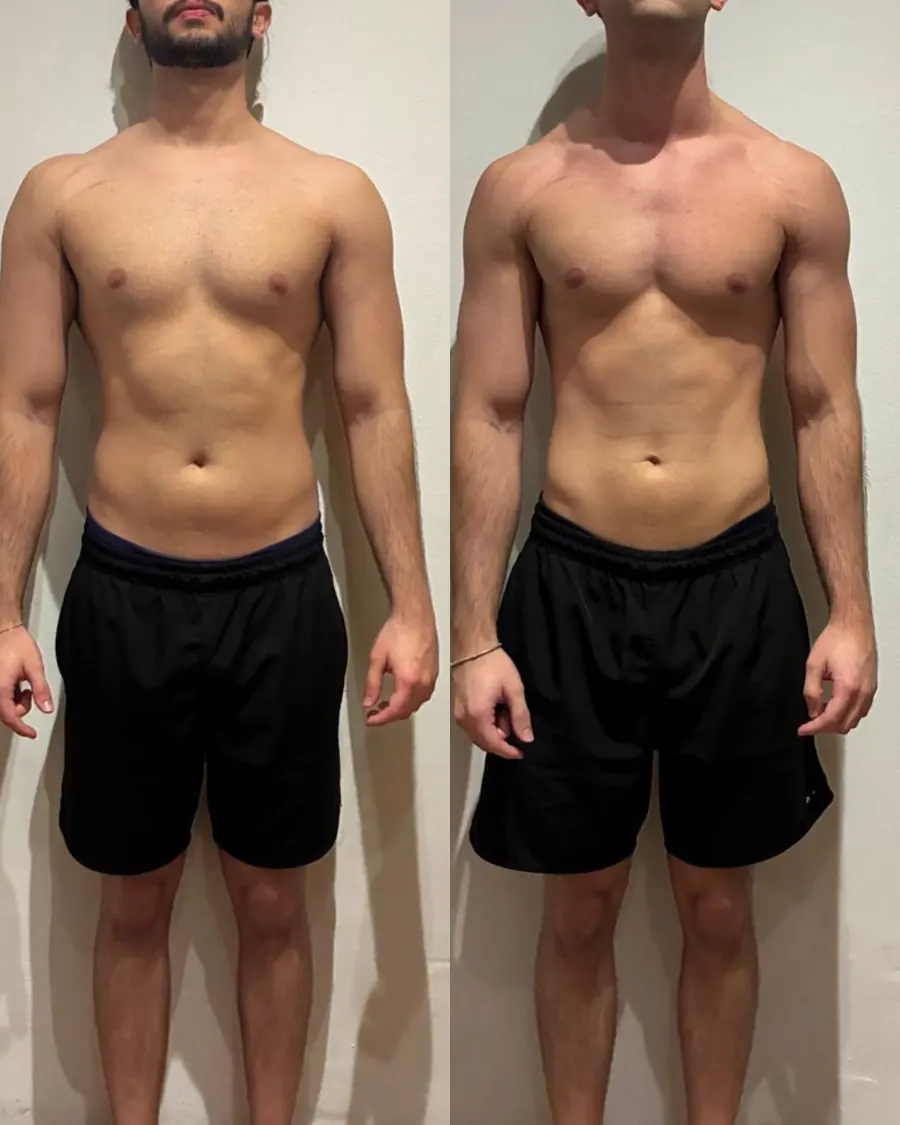 Resultado 06: transformação física antes e depois